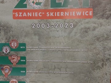 2003 - 2023 - 20 lat Oddziału PTTK „SOSENKA”, 